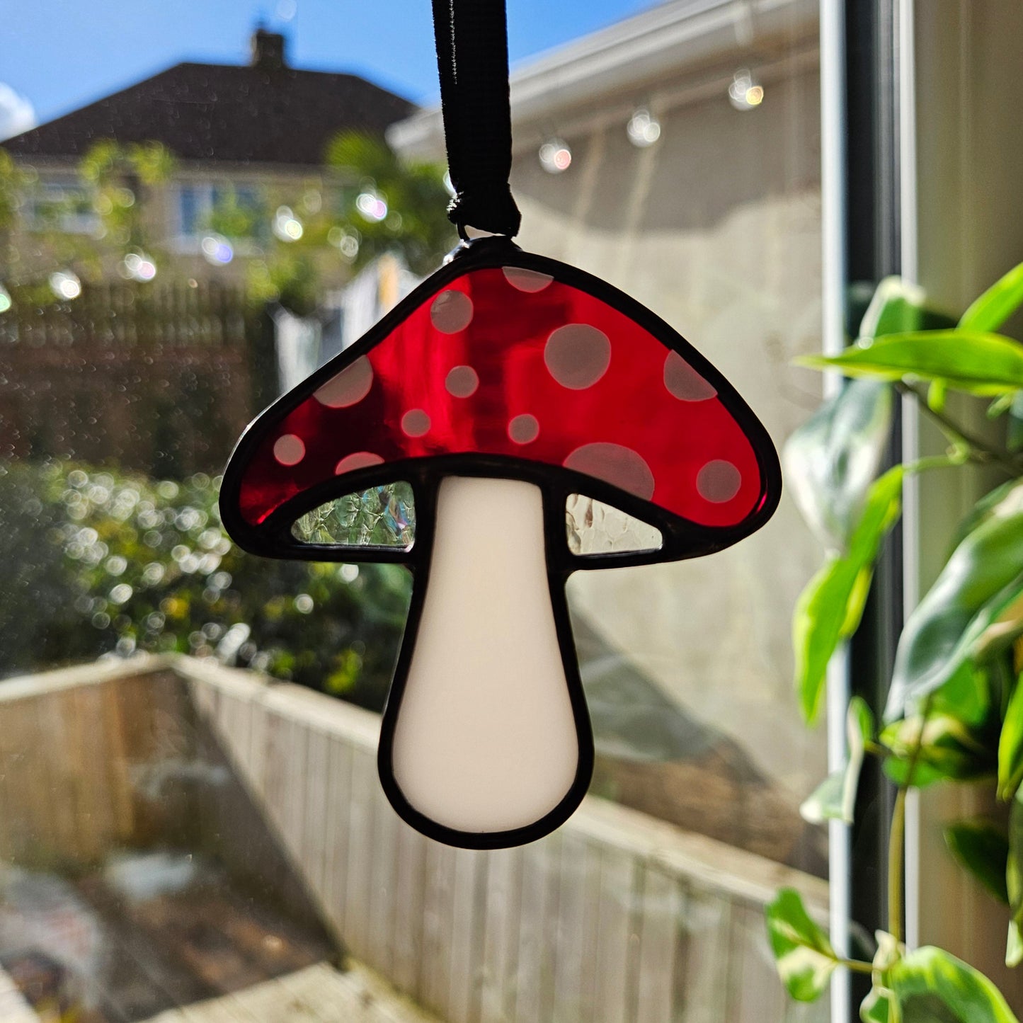 Mushroom Suncatcher #4 (MADE TO ORDER 1-2 weeks)