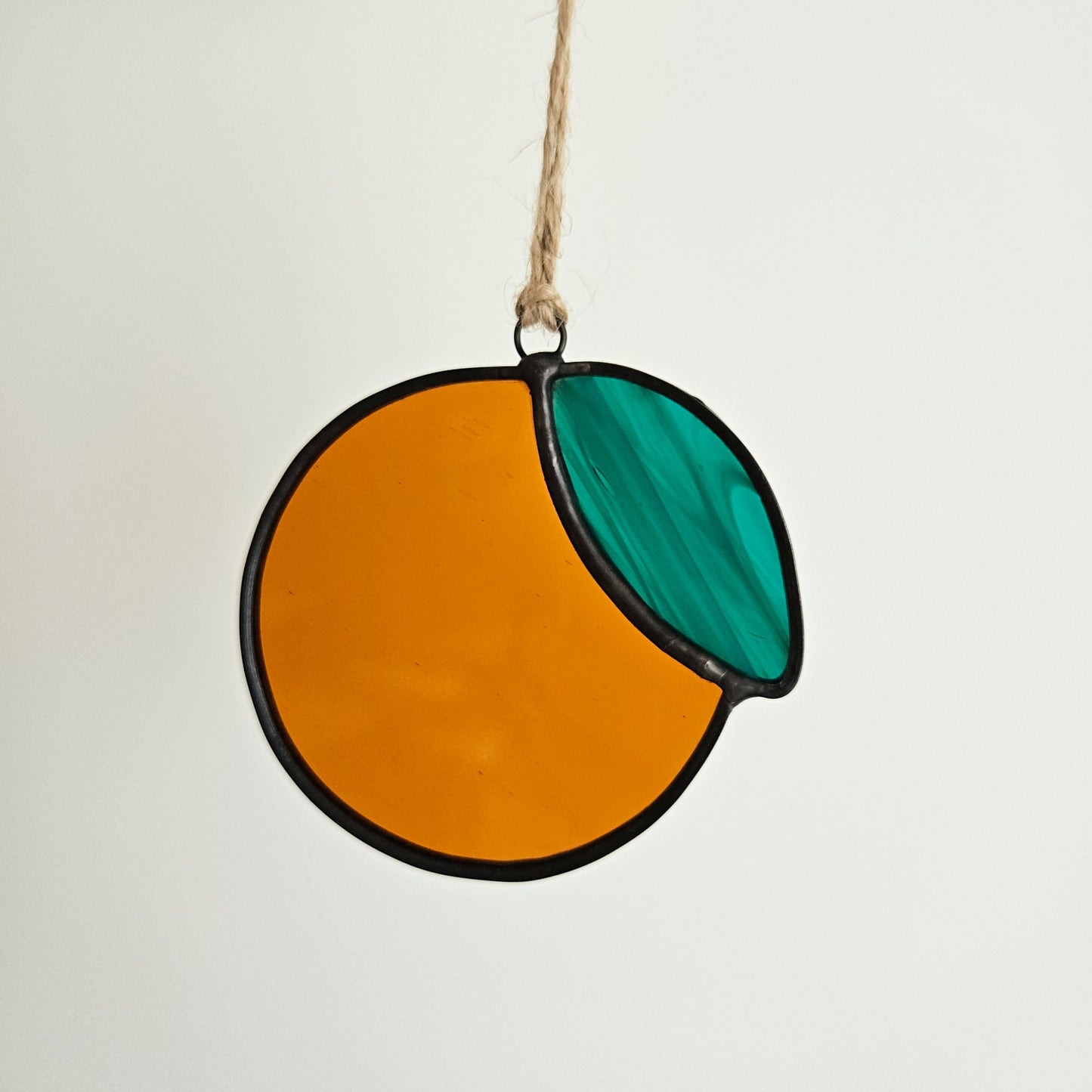 Stained Glass Orange Suncatcher