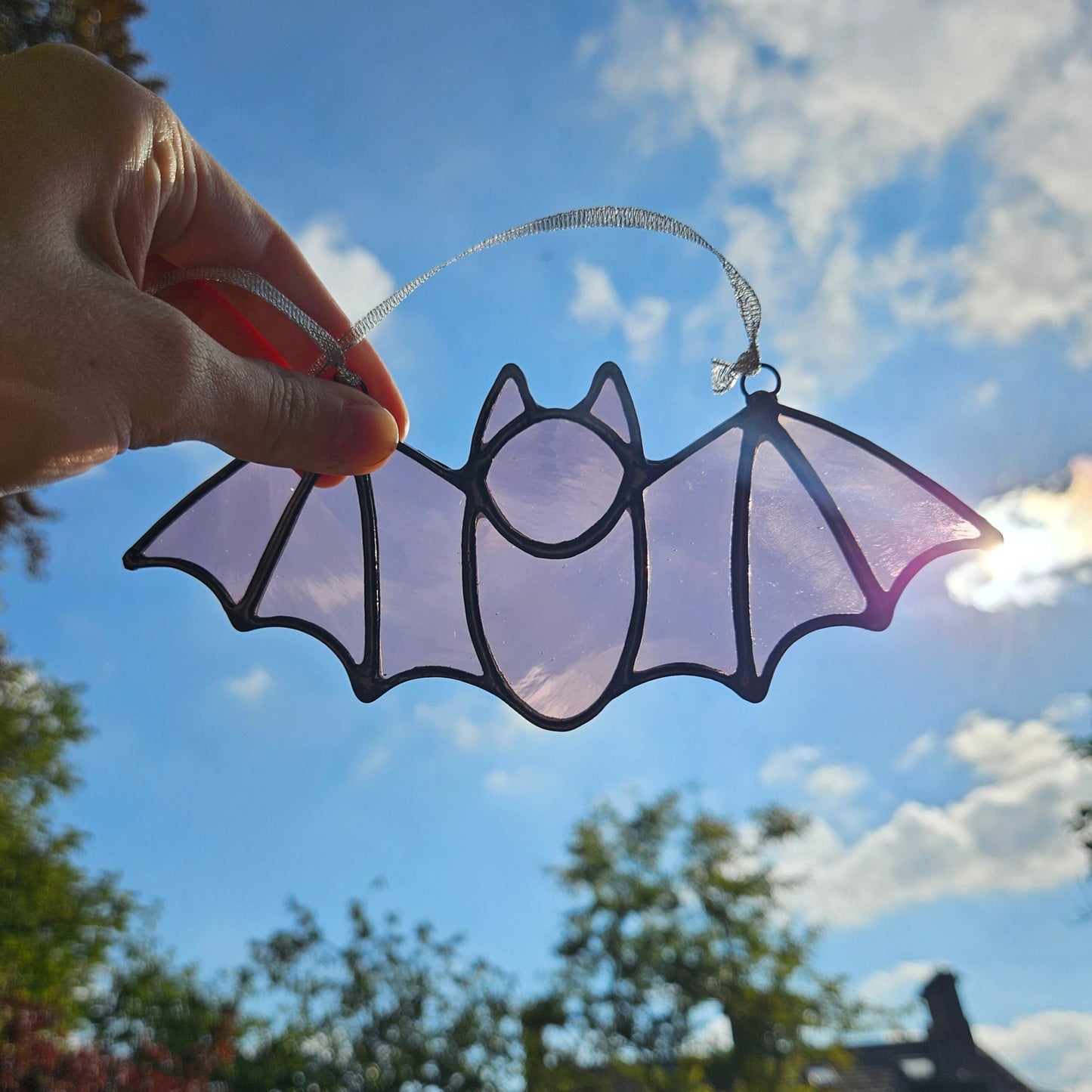 Stained Glass Bat Suncatcher