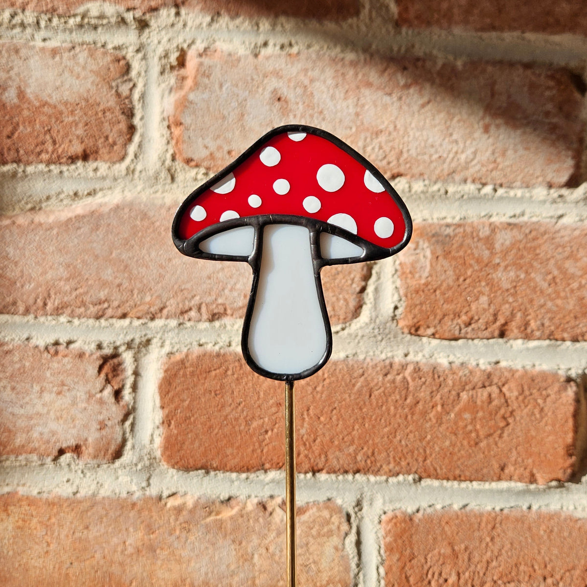 Red Spotted Mushroom Plantstake