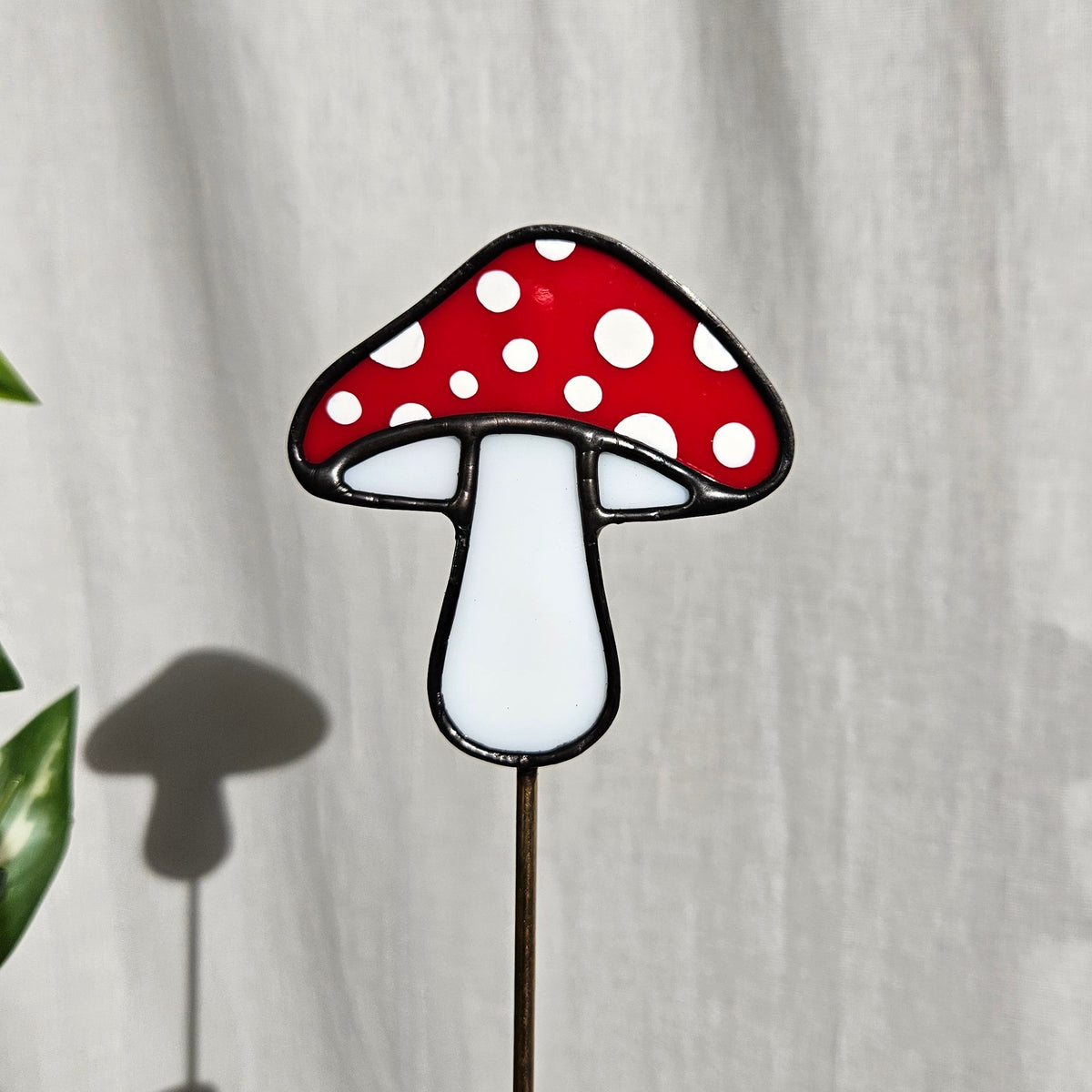 Red Spotted Mushroom Plantstake