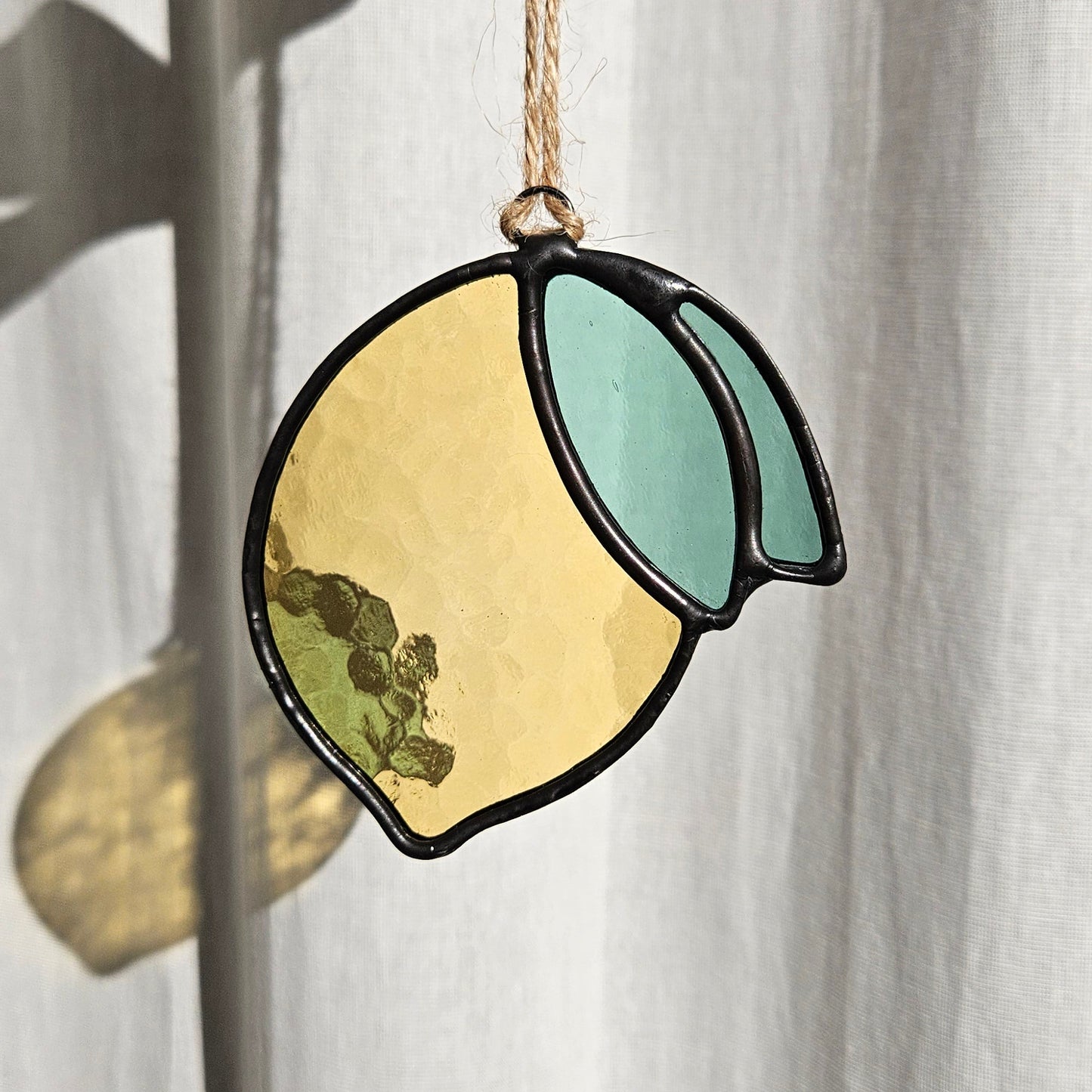 Hammered Lemon Suncatcher