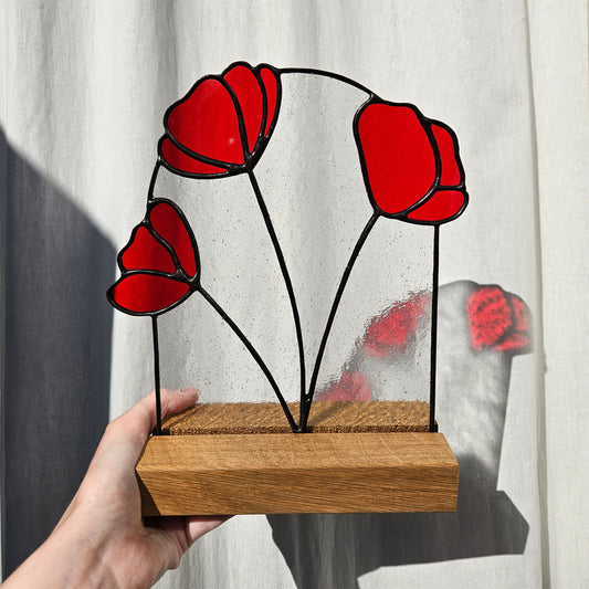 Red Poppy Panel