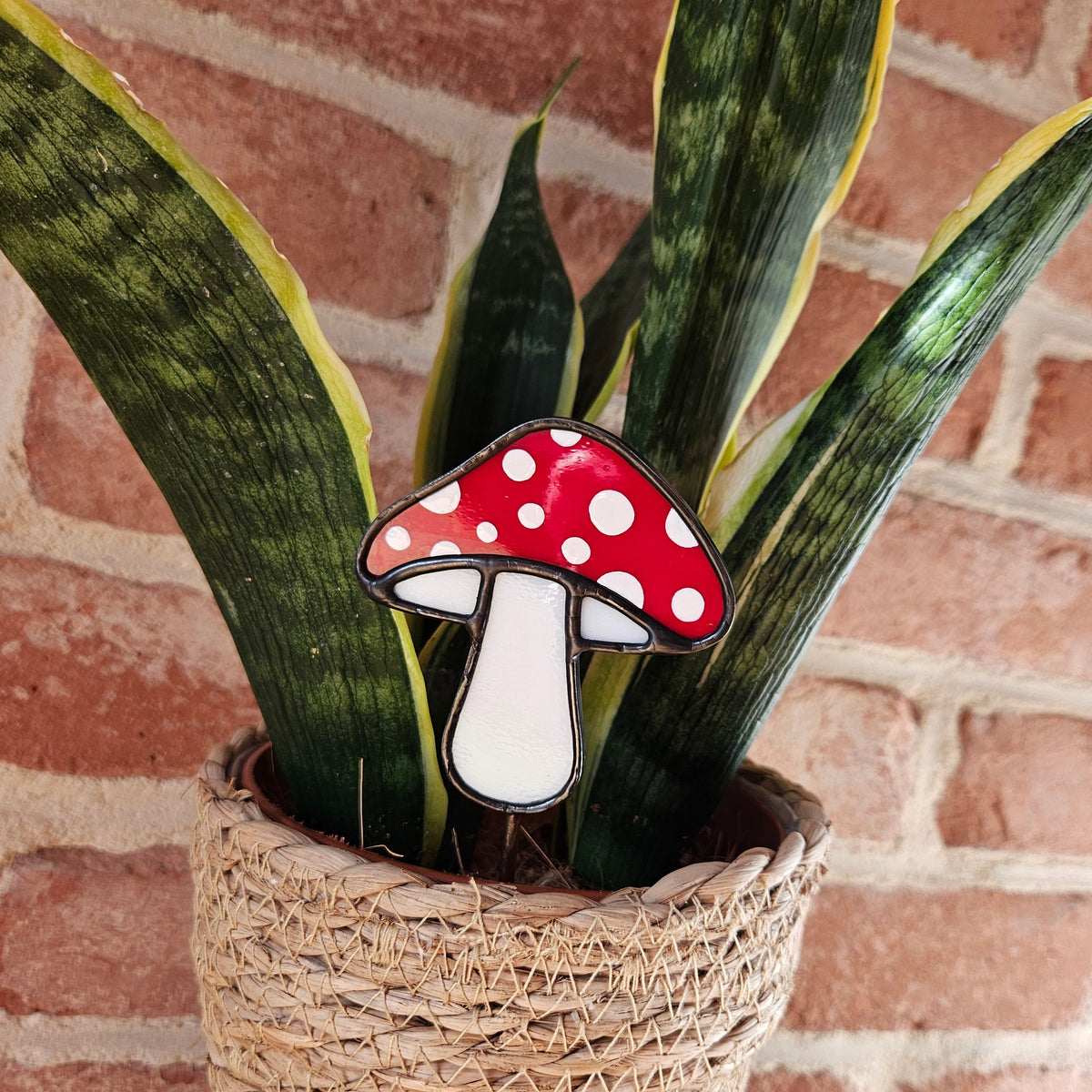 Red Spotted Mushroom Plantstake