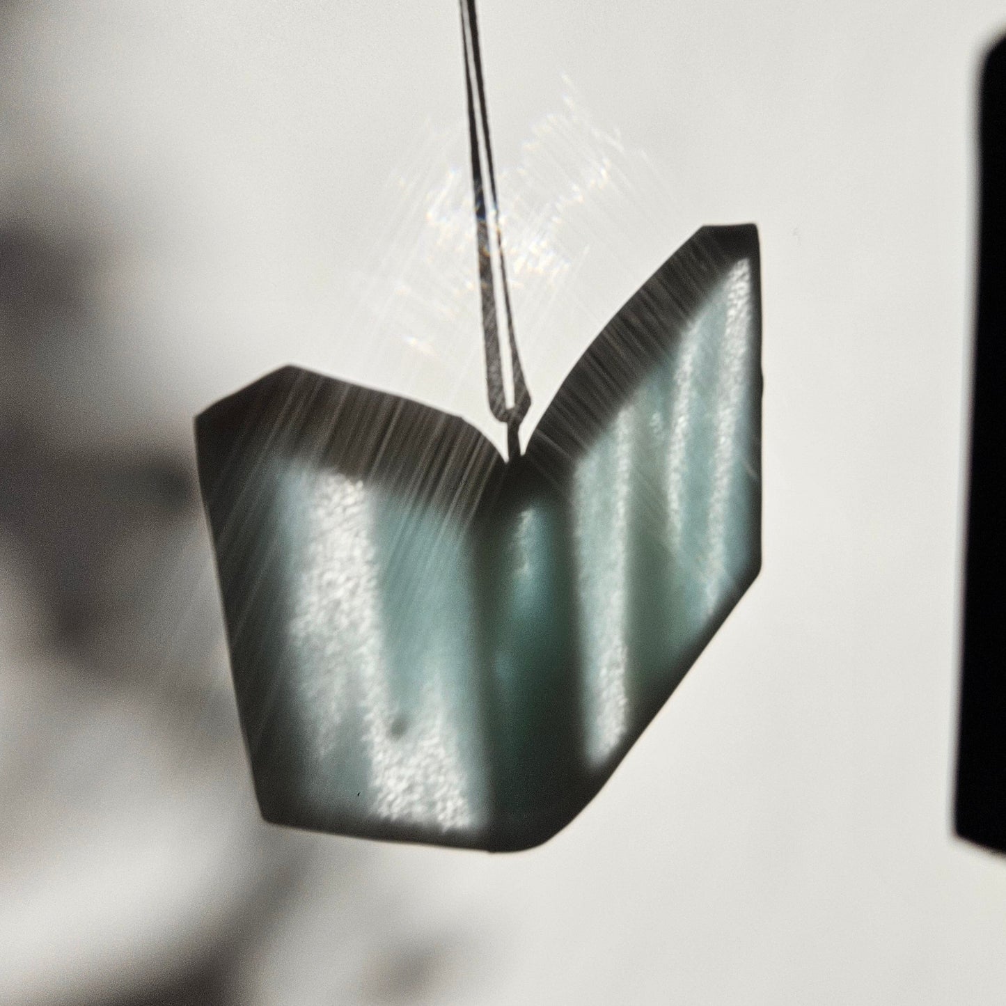 Shimmery Streaky Blue Book Suncatcher