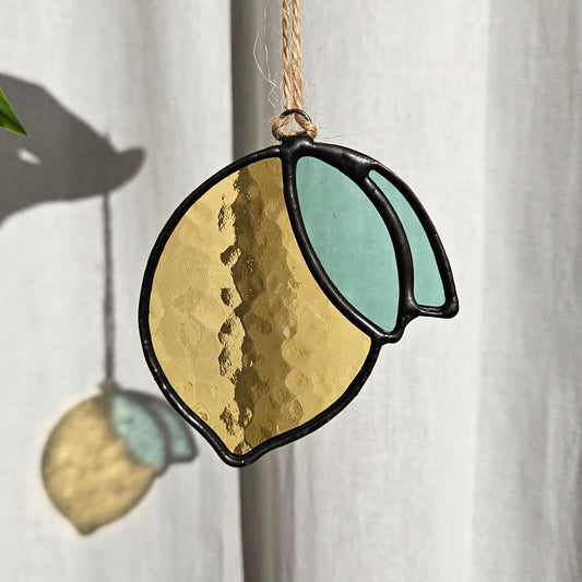 Hammered Lemon Suncatcher