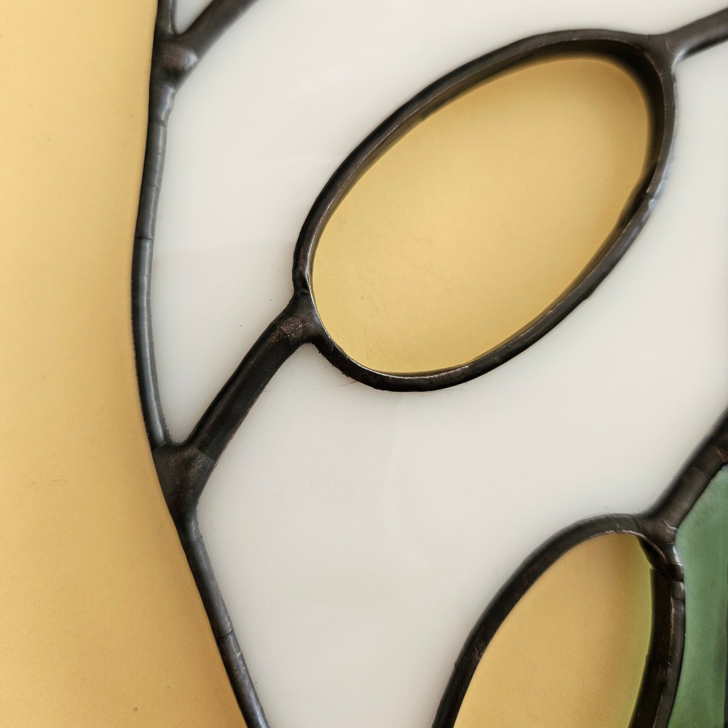SECONDS Variegated Monstera Adansonii Leaf